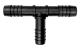 Tee de Inserción Barb 17mm x 17mm x 17mm