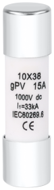 Fusible DC 15A 1100VCD 1 Polo
