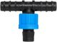 Conector Tee Manguera 16mm Barb x 16mm Barb x Cinta 5/8
