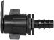 Conector Layflat Oreja Grande x Manguera 16 mm Negro